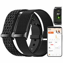 newgen medicals Smartes Fitnesstracker-Armband mit App, 150 mAh, bis 20 Tage, IP68 newgen medicals Smarte Fitnesstracker-Armbänder mit App
