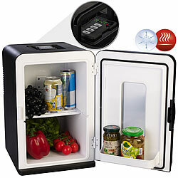 Sichler Haushaltsgeräte Mobiler Mini-Kühlschrank mit Wärm-Funktion, 14 l, für 12 / 230 Volt Sichler Haushaltsgeräte