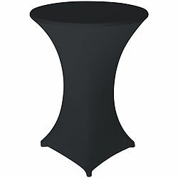 infactory Stretch-Stehtischhusse, OEKO-TEX® Standard 100, Ø 80 cm, anthrazit infactory Tischbezüge