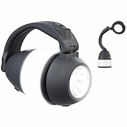 Semptec Urban Survival Technology 4in1-Akku-Campinglaterne, Hand- & Tischlampe mit USB-Notlader, 225 lm Semptec Urban Survival Technology 3in1-Akku-Laternen mit Powerbank
