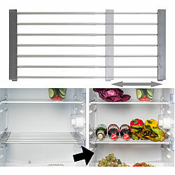 Rosenstein & Söhne Universal-Einlegeboden, für Kühlschrank/Regale, ausziehbar bis 60 cm Rosenstein & Söhne Ausziehbare Universal-Einlegeböden