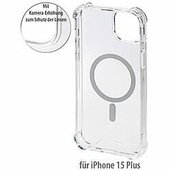 Xcase Transparente MagSafe-Hybrid-Hülle für iPhone 15 Plus, aus Polycarbonat Xcase Transparente MagSafe-Hybrid-Hülle für iPhone 15 