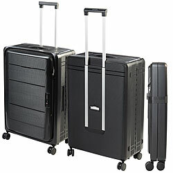Xcase Faltbarer 4-Rollen-Hartschalen-Koffer, TSA-Schloss, 26" / 66 cm, 90 l Xcase Faltbare Polypropylen-Koffer, TSA-Schloss, platzsparend verstaubar