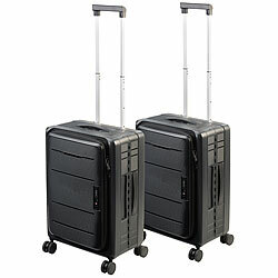 Xcase 2er-Set faltbare 4-Rollen-Hartschalen-Koffer, TSA, 20" / 50 cm, 50 l Xcase Faltbare Polypropylen-Koffer, TSA-Schloss, platzsparend verstaubar