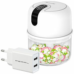 Rosenstein & Söhne Kompakter Akku-Zerkleinerer & Mini-Mixer, 200 ml, inkl. Netzteil Rosenstein & Söhne Akku-Zerkleinerer & Mini-Mixer