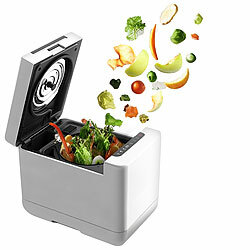 Rosenstein & Söhne Elektrischer Kompostierer mit LCD-Display, 1,5 Liter, 350 W, Autoclean Rosenstein & Söhne Elektrische Kompostierer mit Autoclean und Aktivkohlefilter