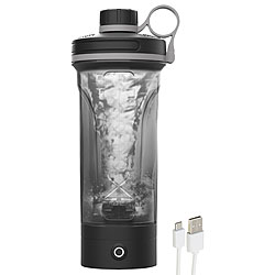 PEARL sports Akkubetriebener Protein- und Milchshaker, 600 ml, spülmaschinenfest PEARL sports Akkubetriebene Protein- und Milchshaker