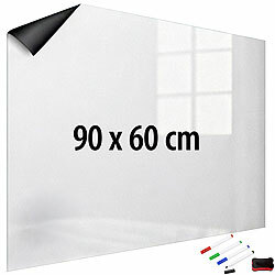 infactory Magnetische Whiteboard-Folie, selbstklebend, 4 Marker, 90 x 60 cm infactory Magnetische Whiteboard-Folien 