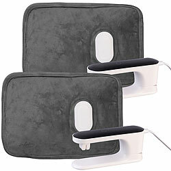 infactory 2er-Set Kleine elektrische Samt-Wärmflasche, 3 Temperatur-Stufen infactory Elektrische Samt-Wärmflaschen 