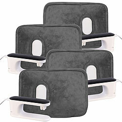 infactory 4er-Set Kleine elektrische Samt-Wärmflasche, 3 Temperatur-Stufen infactory Elektrische Samt-Wärmflaschen