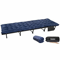 Semptec Urban Survival Technology Ultraleichtes Feldbett mit XL-Feldbettauflage, bis 120 kg Tragkraft Semptec Urban Survival Technology Feldbetten mit Feldbettauflage
