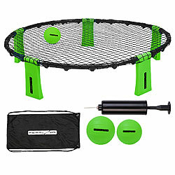 PEARL sports Outdoor-Roundnet-Spielset mit Spielnetz und 3 Bällen, Ø 92 cm PEARL sports Outdoor-Roundnet-Spielsets