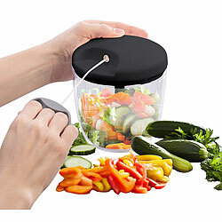 Rosenstein & Söhne Manueller Zerkleinerer & Gemüseschneider, Zugkordel, 5 Klingen, 900 ml Rosenstein & Söhne 