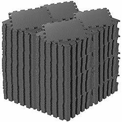 PEARL sports 288er-Set Bodenschutzmatten, geräuschedämmend, 32 x 32 x 1cm, 29,52 m² PEARL sports Bodenschutzmatten 