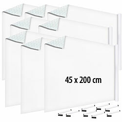 infactory 8er-Set Whiteboard-Folien für Marker auf Wasserbasis, 45 x 200cm infactory Whiteboard-Klebefolie