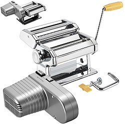 Rosenstein & Söhne Nudel-Maschine NM-100 mit Elektromotor, schmale & breite Bandnudeln Rosenstein & Söhne Nudelmaschinen mit Elektromotor