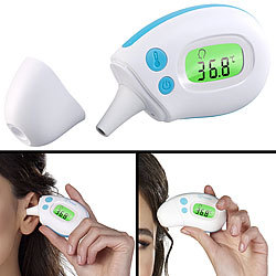 newgen medicals Medizinisches Mini-Infrarot-Fieberthermometer für Ohr- & Stirnmessung newgen medicals Medizinische 2in1-Infrarot-Thermometer für Ohr- und Stirnmessung