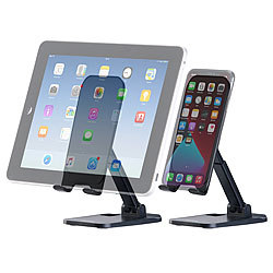 PEARL Faltbarer Universal-Smartphone & -Tablet-Ständer, verstellbar PEARL Universal-Smartphone & Tablet-Ständer