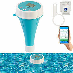 AGT Digitaler 6in1-Wassertester, Bluetooth 5.2, Echtzeit-Monitoring, App AGT