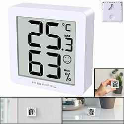 PEARL Digitales Thermo- und Hygrometer mit Komfort- und Min./ Max.-Anzeige PEARL Digitale Thermometer/Hygrometer