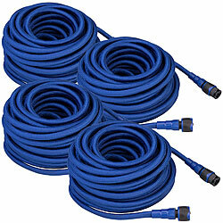 Semptec Urban Survival Technology 4er-Set Wasserschlauch in Lebensmittelqualität, 25 m Semptec Urban Survival Technology Hochflexiblee Camping- & Gartenschläuche, lebensmittelqualität