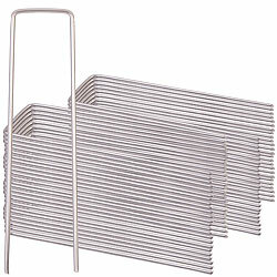 Royal Gardineer 50er-Set Bodenanker aus legiertem, rostfreiem Edelstahl, 15 cm lang Royal Gardineer Bodenanker aus rostfreiem Edelstahl