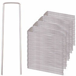 Royal Gardineer 200er-Set Bodenanker aus legiertem, rostfreiem Edelstahl, 15 cm lang Royal Gardineer Bodenanker aus rostfreiem Edelstahl