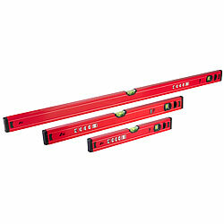 AGT 3-teiliges Wasserwaagen-Set, Aluminium, 40 cm, 60 cm und 100 cm AGT Wasserwaagen-Sets 