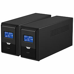 revolt 2er-Set Unterbrechungsfreie Stromversorgungen 1.500VA, 900W, 2x 230V revolt USV Unterbrechungsfreie Stromversorgungen für PCs (230 V)