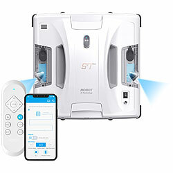 Sichler Exclusive HOBOT S7 Pro Profi-Fensterputz-Roboter, Dual-Sprüher und -Wischer, App Sichler Exclusive Fensterputz-Roboter mit Sprühfunktion, Bluetooth und App