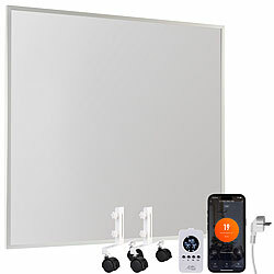 Sichler Haushaltsgeräte Smarte Infrarot-Heizung mit Standfuß-Set, 360 W, bis 12 m², App Sichler Haushaltsgeräte Mobile WLAN-Infrarot-Heizung mit Standfuß-Set, für Amazon Alexa & Google Assistant