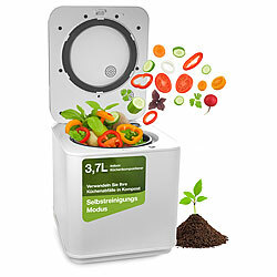 Rosenstein & Söhne Elektrischer Kompostierer, 3,7 l, 550 W, Autoclean, Aktivkohlefilter Rosenstein & Söhne Elektrische Kompostierer mit Autoclean und Aktivkohlefilter 