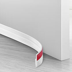 AGT Silikon-Zugluftstopper für Türen, selbstklebend, 1 m, 5 cm breit AGT Silikon-Zugluftstopper zum Abdichten von Türen