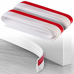 AGT Silikon-Zugluftstopper für Türen, selbstklebend, 2x 1 m, 5 cm breit AGT Silikon-Zugluftstopper zum Abdichten von Türen 