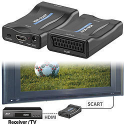 auvisio HDMI-auf-SCART-Adapter mit USB-Stromversorgung auvisio