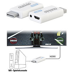 auvisio Wii-HDMI-Adapter für Full-HD-Auflösung, bis 60 Bilder/Sek. auvisio Wii-HDMI-Adapter
