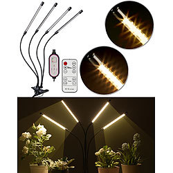 Lunartec 4-flammige Vollspektrum-LED-Pflanzenlampe, 360°-Schwanenhals, USB Lunartec Vollspektrum-LED-Pflanzenlampen mit Schwanenhals