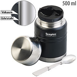 Semptec Urban Survival Technology Vakuum Thermobehälter für Essen, Getränke & Suppen, Löffel, 500ml Semptec Urban Survival Technology Doppelwandige Thermobecher für Getränke und flüssige Speisen