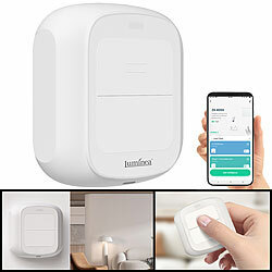 Luminea Home Control Smarte mobile WLAN-Fernbedienung mit 2 Tasten, Licht & Szenen steuern Luminea Home Control