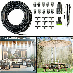 Royal Gardineer Wasser-Zerstäuber-Set mit 10-Meter-Schlauch und 10 Kunststoff-Düsen Royal Gardineer Wasser-Zerstäuber-Sets