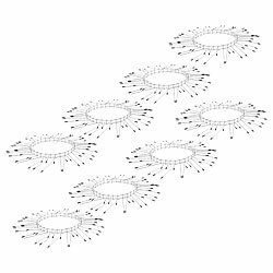 Exbuster 8er-Set Marder-& Katzen-Abwehrgürtel, Edelstahl, für bis Ø 12 cm Exbuster Marderabwehr- und Katzenschreckgürtel