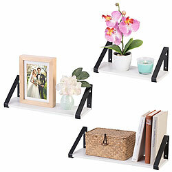 Carlo Milano 3er-Set Wandregale, schwimmender Boden, 3 Größen, weiß Carlo Milano Wandregale, schwimmender Boden 