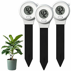 Royal Gardineer 12er-Set digitale Boden-Feuchtigkeitsmessgeräte für Pflanzen, LCD Royal Gardineer Digitale Boden-Feuchtigkeitsmessgeräte für Pflanzen