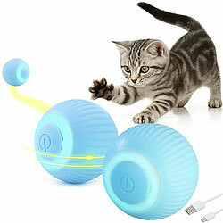 Sweetypet 2er-Set Akku-Katzenspielzeuge mit LED-Licht, blau Sweetypet Akku-Katzenspielzeuge mit LED