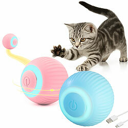 Sweetypet 2er-Set Akku-Katzenspielzeuge mit LED-Licht, blau und pink Sweetypet Akku-Katzenspielzeuge mit LED