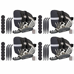 Semptec Urban Survival Technology 4er-Set 16in1-Fahrrad-Multitool-Werkzeug, Reifen-Reparatur-Set, Tasche Semptec Urban Survival Technology 16in1-Fahrrad-Werkzeuge mit Reifen-Reparatur-Set