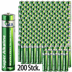 tka Köbele Akkutechnik 200er-Set Super-Alkaline-Batterien Typ AAA / Micro, 1,5 V tka Köbele Akkutechnik Alkaline-Batterien Micro (AAA)