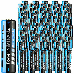 PEARL 100er-Set NiMH-Akkus Typ AA Mignon, 2.700 mAh PEARL NiMH-Akkus Mignon (AA)