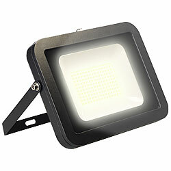 Luminea Wetterfester LED-Fluter, 8.000 Lumen, 100 Watt, IP65, 3.000 K Luminea Wasserfeste LED-Fluter (warmweiß)