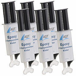AGT Epoxy 2-Komponenten-Kleber, hohe Belastbarkeit: 23 N/mm², 6er-Pack AGT 2-Komponenten-Kleber